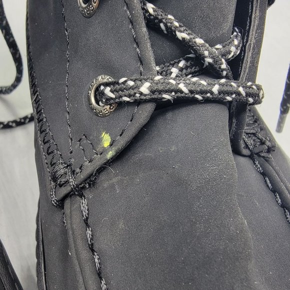 Sperry Juneau Womens 8 Black Gray Winter Boots Faux Fur Casual Comfort STS86817 - Picture 10 of 14